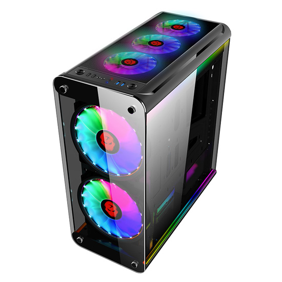 COOLMAN A380 RGB MID TOWER GAMING PC CASE