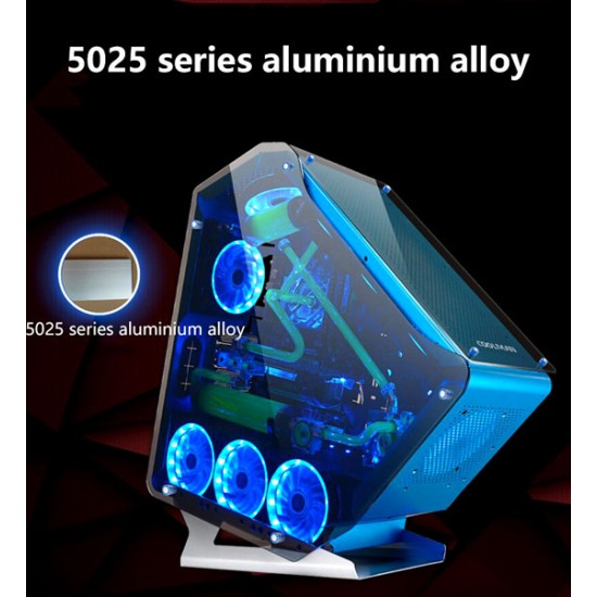 COOLMAN AA0089 DIAMOND SHAPED ALUMINUM GAMING PC CASE