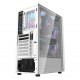 DARKFLASH A290 ATX WITH 3 ARGB 120MM FANS 160MM CPU COOLER SUPPORT 260MM GPU CLEARANCE 200MM PSU SPACE DUAL DUST FILTERS AND STORAGE FOR 1X 3.5" + 1X 2.5" DRIVES COMPUTER CASE - WHITE