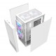 DARKFLASH A290 ATX WITH 3 ARGB 120MM FANS 160MM CPU COOLER SUPPORT 260MM GPU CLEARANCE 200MM PSU SPACE DUAL DUST FILTERS AND STORAGE FOR 1X 3.5" + 1X 2.5" DRIVES COMPUTER CASE - WHITE