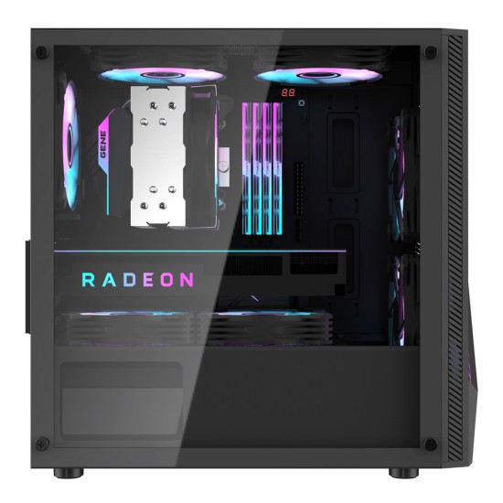 DARKFLASH AL390 MATX/ITX CASE EQUIPPED WITH USB 3.0 TEMPERED GLASS PANELS COMPUTER CABINET GAMING PC CASE - BLACK