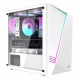 DARKFLASH AL390 MATX/ITX CASE EQUIPPED WITH USB 3.0 TEMPERED GLASS PANELS COMPUTER CABINET GAMING PC CASE - WHITE