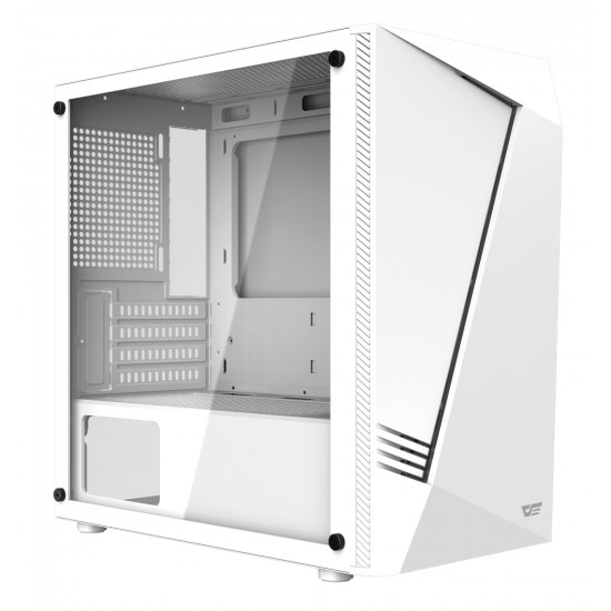 DARKFLASH AL390 MATX/ITX CASE EQUIPPED WITH USB 3.0 TEMPERED GLASS PANELS COMPUTER CABINET GAMING PC CASE - WHITE