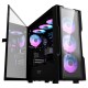 DARKFLASH DK431 ﻿TEMPERED GLASS PANELS E-ATX PC CASE WITH 4 ARGB FANS AND USB 3.0 400MM GPU SUPPORT - BLACK