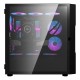 DARKFLASH DK431 ﻿TEMPERED GLASS PANELS E-ATX PC CASE WITH 4 ARGB FANS AND USB 3.0 400MM GPU SUPPORT - BLACK