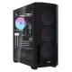 DARKFLASH DF2100 ATX TEMPERED GLASS PC CASE WITH 4 ARGB FANS USB 3.0 SUPPORT 360MM RADIATOR - BLACK
