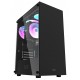 DARKFLASH DK100 M-ATX SINGLE TEMPERED GLASS SIDE PANEL PC CASE USB 3.0 SUPPORTS UP TO 2 MORE ADDITIONAL HARD DRIVES - BLACK