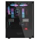 DARKFLASH DK100 M-ATX SINGLE TEMPERED GLASS SIDE PANEL PC CASE USB 3.0 SUPPORTS UP TO 2 MORE ADDITIONAL HARD DRIVES - BLACK