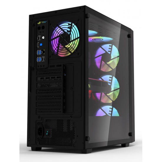 DARKFLASH DK260 AIR ATX 4 ARGB FANS USB 3.0 360MM RADIATOR FRONT MESH DESIGN PC CASE - BLACK