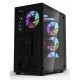 DARKFLASH DK260 AIR ATX 4 ARGB FANS USB 3.0 360MM RADIATOR FRONT MESH DESIGN PC CASE - BLACK
