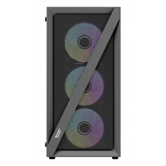 DARKFLASH DK260 AIR ATX 4 ARGB FANS USB 3.0 360MM RADIATOR FRONT MESH DESIGN PC CASE - BLACK