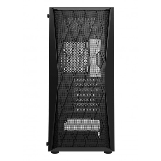 DARKFLASH DK352 ﻿ATX METAL MESH DESIGN FRONT PANEL 4X ARGB FANS CPU COOLER SUPPORT UPTO 160MM PC CASE - BLACK