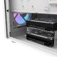 DARKFLASH DK352 ﻿ATX METAL MESH DESIGN FRONT PANEL 4X ARGB FANS CPU COOLER SUPPORT UPTO 160MM PC CASE - WHITE