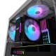 DARKFLASH DK352 ﻿ATX METAL MESH DESIGN FRONT PANEL 4X ARGB FANS CPU COOLER SUPPORT UPTO 160MM PC CASE - WHITE