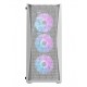 DARKFLASH DK352 ﻿ATX METAL MESH DESIGN FRONT PANEL 4X ARGB FANS CPU COOLER SUPPORT UPTO 160MM PC CASE - WHITE