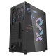 DARKFLASH DK352 PLUS ATX MID-TOWER 4X ARGB PWM FANS DUAL TEMPERED GLASS GAMING CASE – BLACK