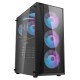 DARKFLASH DK352 PLUS ATX MID-TOWER 4X ARGB PWM FANS DUAL TEMPERED GLASS GAMING CASE – BLACK