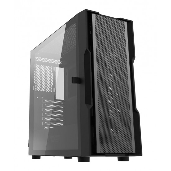 DARKFLASH DK431 E-ATX METAL FULL MESH FRONT PANEL HIGH COOLING PERFORMANCE USB 3.0 INTERFACE PC CASE - BLACK