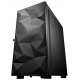 DARKFLASH DLM21 MATX WITH FRACTURED FRONT PANEL DESIGN AND TEMPERED GLASS PC CASE - BLACK