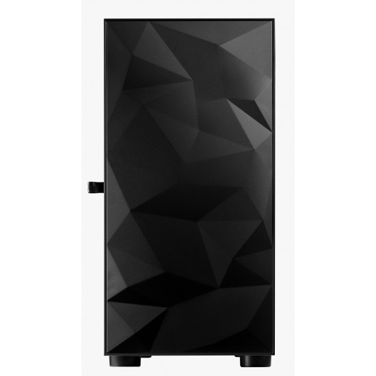 DARKFLASH DLM21 MATX WITH FRACTURED FRONT PANEL DESIGN AND TEMPERED GLASS PC CASE - BLACK