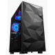 DARKFLASH DLM21 MATX WITH FRACTURED FRONT PANEL DESIGN AND TEMPERED GLASS PC CASE - BLACK