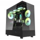 DARKFLASH DPX90 GLASS ATX CASE WITH 3 ARGB FANS PRE-INSTALLED, TEMPERED GLASS SIDE PANEL, SPACIOUS INTERIOR, ATX/MICRO-ATX/MINI-ITX MOTHERBOARD SUPPORT COMPUTER CASE - BLACK