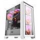DARKFLASH DRX70 GLASS ATX PC CASE WITH 4 ARGB FANS MAGNETIC FRONT PANEL SUPPORT UP TO 280MM RADIATOR - WHITE