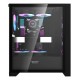 DARKFLASH DRX70 MESH ATX PC CASE WITH 4 ARGB FANS MAGNETIC FRONT PANEL SUPPORT UP TO 280MM RADIATOR - BLACK