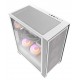 DARKFLASH DRX70 MESH ATX PC CASE WITH 4 ARGB FANS MAGNETIC FRONT PANEL SUPPORT UP TO 280MM RADIATOR - WHITE