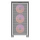 DARKFLASH DRX70 MESH ATX PC CASE WITH 4 ARGB FANS MAGNETIC FRONT PANEL SUPPORT UP TO 280MM RADIATOR - WHITE