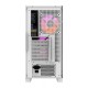 DARKFLASH DRX70 MESH ATX PC CASE WITH 4 ARGB FANS MAGNETIC FRONT PANEL SUPPORT UP TO 280MM RADIATOR - WHITE