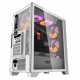 DARKFLASH DRX70 MESH ATX PC CASE WITH 4 ARGB FANS MAGNETIC FRONT PANEL SUPPORT UP TO 280MM RADIATOR - WHITE