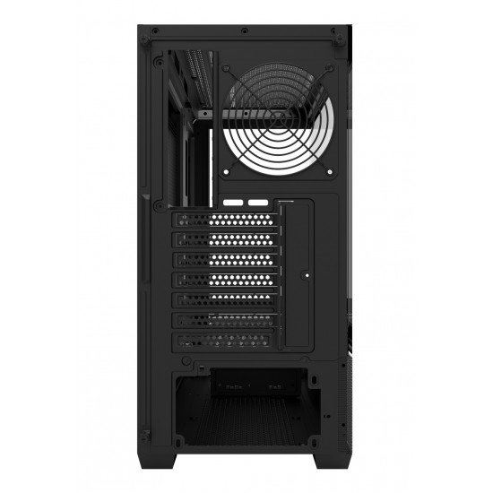 DARKFLASH DS900 AIR ATX TEMPERED GLASS PANELS WITH 7 ARGB FANS FULL COVERAGE DUST PROOF 0.5 SPCC PC CASE  - BLACK