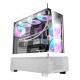 DARKFLASH DS900 ATX TEMPERED GLASS PANELS WITH 7 ARGB FANS AND FULL COVERAGE DUST PROOF 0.5 SPCC PC CASE - WHITE