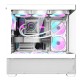 DARKFLASH DS900 ATX TEMPERED GLASS PANELS WITH 7 ARGB FANS AND FULL COVERAGE DUST PROOF 0.5 SPCC PC CASE - WHITE