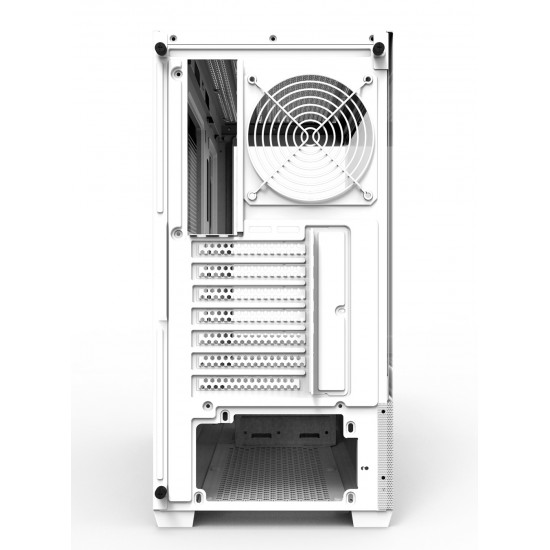 DARKFLASH DS900 ATX TEMPERED GLASS PANELS WITH 7 ARGB FANS AND FULL COVERAGE DUST PROOF 0.5 SPCC PC CASE - WHITE