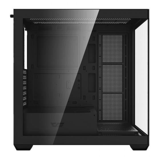 DARKFLASH DS900 ATX TEMPERED GLASS PANELS WITH 6 ARGB FANS PRE INSTALLED 0.5 SPCC GAMING PC CASE - BLACK