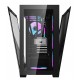 DARKFLASH DLX4000 TEMPERED GLASS PC CASE WITH 4 ARGB FANS USB TYPE-C SUPPORT TWO 360MM RADIATOR - BLACK