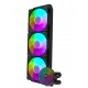 DARKFLASH RADIANT DC 360 ARGB LIGHTING WITH 9 BLADES AND HIGH STRENGTH COOLING PIPES LIQUID CPU COOLER - BLACK