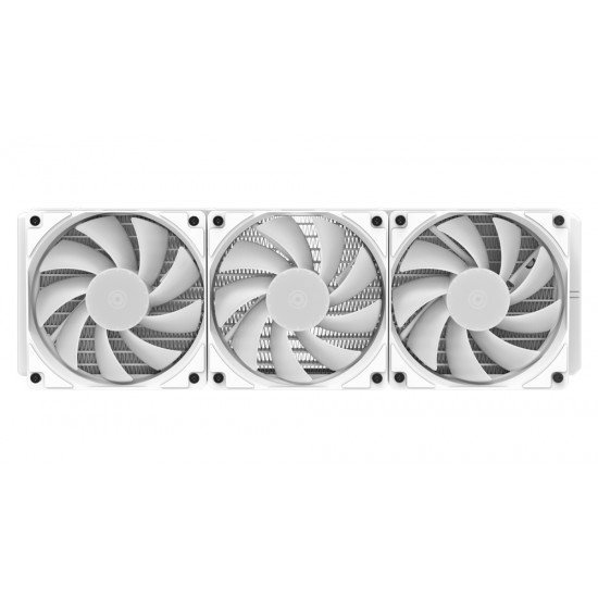 DARKFLASH RADIANT DC 360 ARGB LIGHTING WITH 9 BLADES AND HIGH STRENGTH COOLING PIPES LIQUID CPU COOLER - WHITE