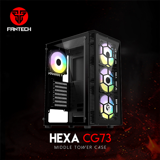 FANTECH HEXA CG73 RGB MIDDLE TOWER PC CASE