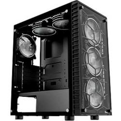 NO.ZERO ATX MID TOWER PC COMPUTER CASE - 3 FAN