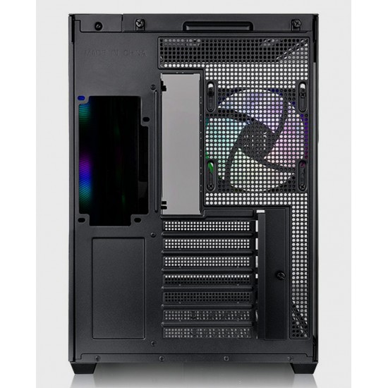 THERMALTAKE VIEW 380 TG ARGB MID TOWER CASE WITH 4X 120MM ARGB FANS AND 360MM RADIATOR SUPPORT - BLACK