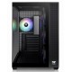 THERMALTAKE VIEW 380 TG ARGB MID TOWER CASE WITH 4X 120MM ARGB FANS AND 360MM RADIATOR SUPPORT - BLACK