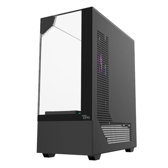 TWISTED MINDS TM-FURY-B FURY MID TOWER ARGB HARDWARE COMPATIBILITY TEMPERED GLASS PANELS ATX GAMING CASE - BLACK