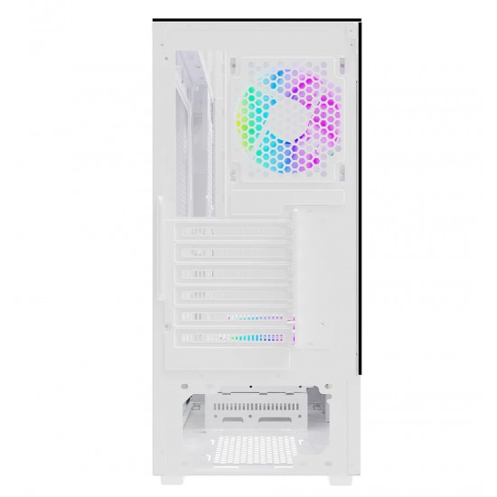 TWISTED MINDS TM-FURY-W FURY MID TOWER ARGB HARDWARE COMPATIBILITY TEMPERED GLASS PANELS ATX GAMING CASE - WHITE