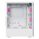 TWISTED MINDS TM-NOVA-W NOVA MID TOWER ATX/M-ATX DUAL TEMPERED GLASS ARGB 120MM FANS COOLING GAMING CASE – WHITE
