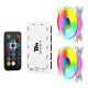 TWISTED MINDS TM-NOVA-W NOVA MID TOWER ATX/M-ATX DUAL TEMPERED GLASS ARGB 120MM FANS COOLING GAMING CASE – WHITE