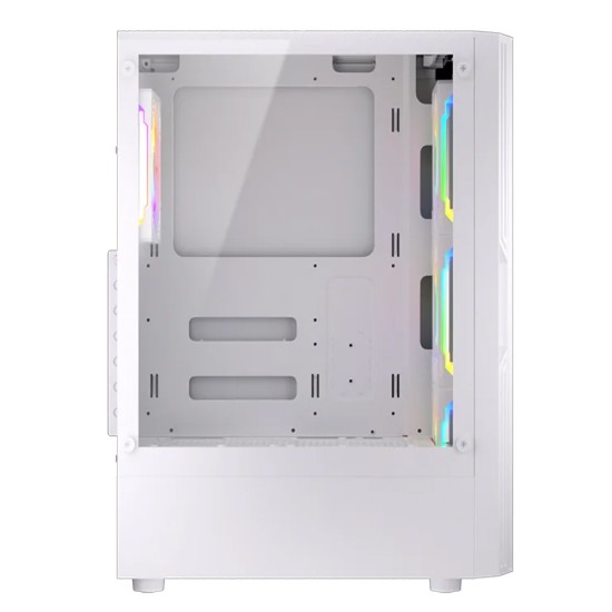 TWISTED MINDS TM-PHANTOMII-W PHANTOMII TEMPERED GLASS 4 PRE-INSTALLED ARGB FANS ATX MID TOWER ARGB GAMING CASE - WHITE 
