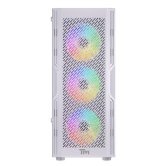 TWISTED MINDS TM-PHANTOMII-W PHANTOMII TEMPERED GLASS 4 PRE-INSTALLED ARGB FANS ATX MID TOWER ARGB GAMING CASE - WHITE 